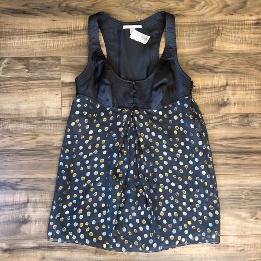 Rebecca Taylor Gray Silk Tank Top